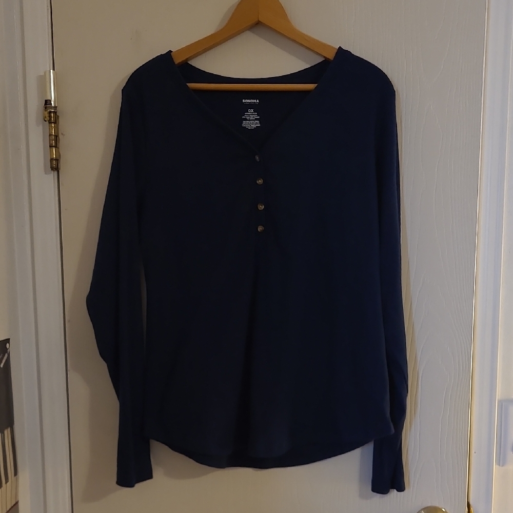 Sonoma Ribbed Long Sleeve Tee